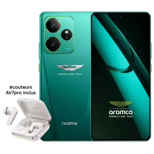 REALME PACK SMARTPHONE REALME GT7 6,78 5G NANO SIM ASTON MARTIN + BUDS AIR7PRO INCLUS
